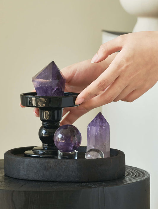 Amethyst Energy Grid – Career-Boosting Crystal Decor