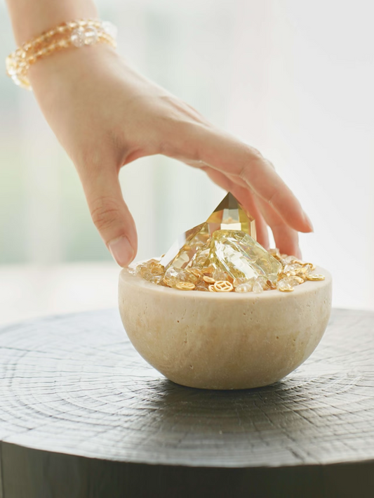 Citrine Crystal Treasure Bowl