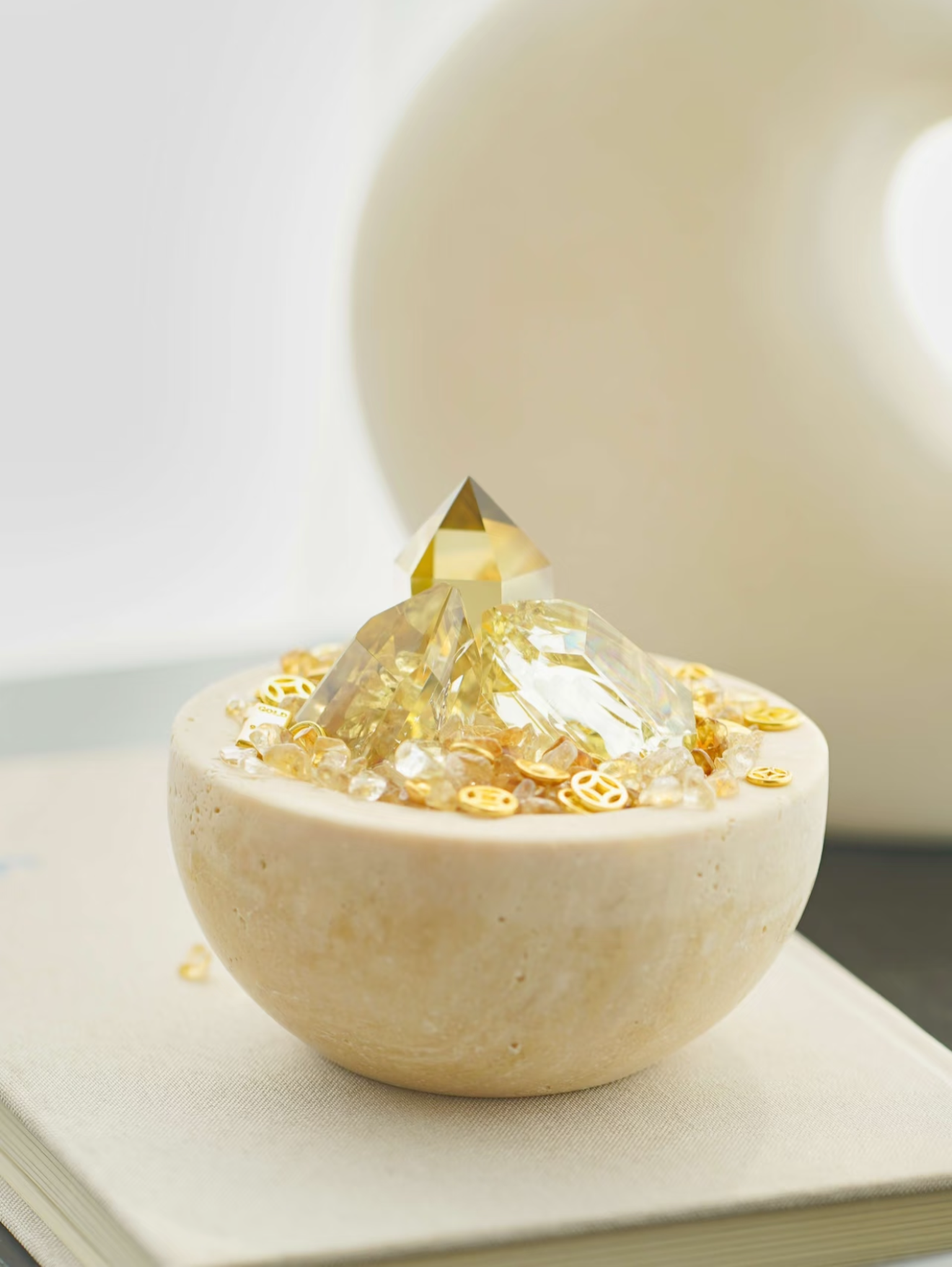 Citrine Crystal Treasure Bowl