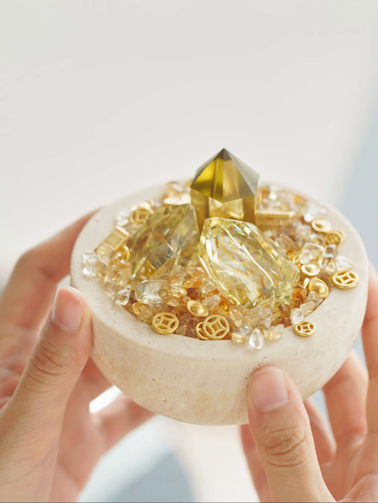 Citrine Crystal Treasure Bowl