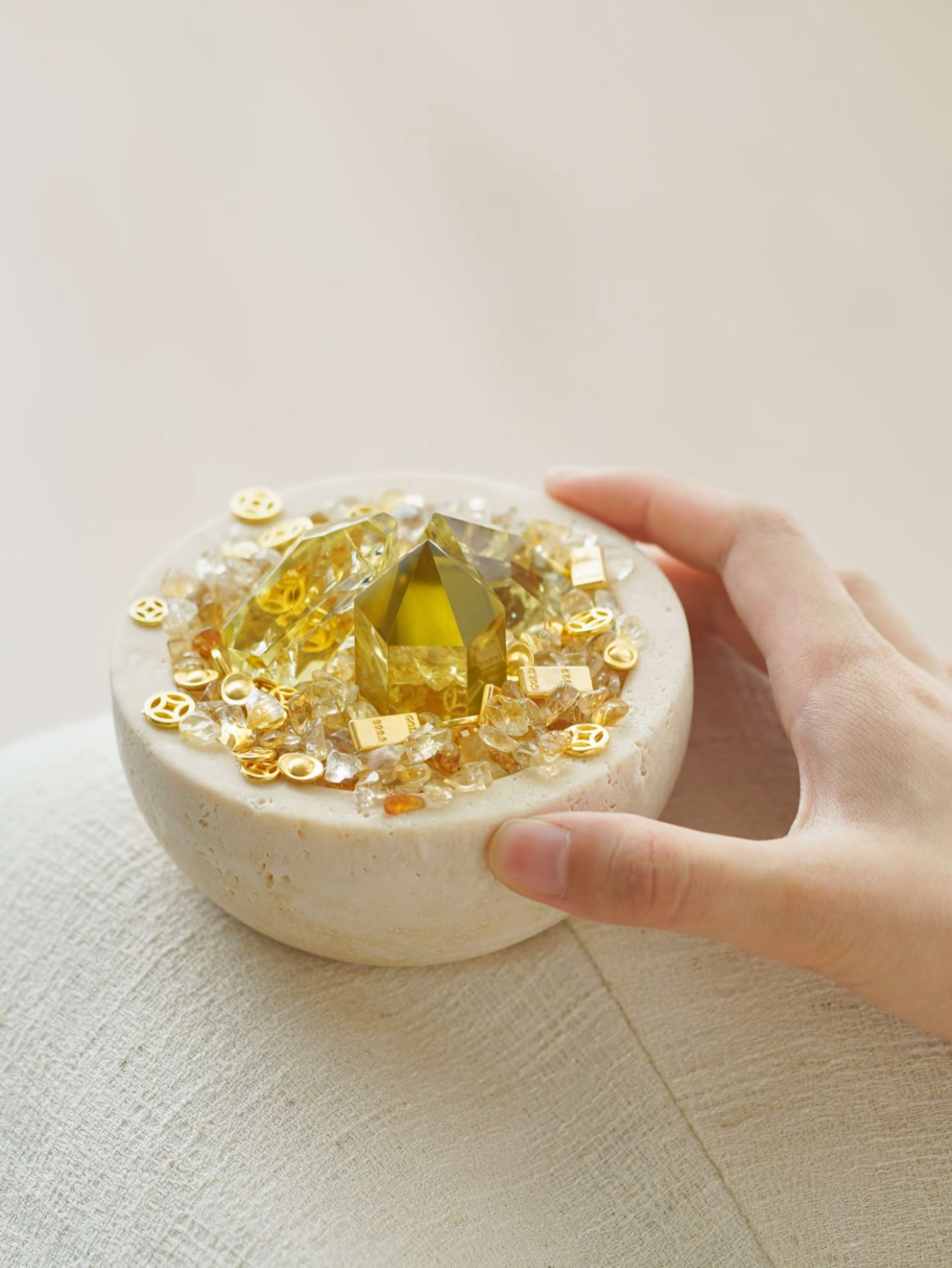 Citrine Crystal Treasure Bowl