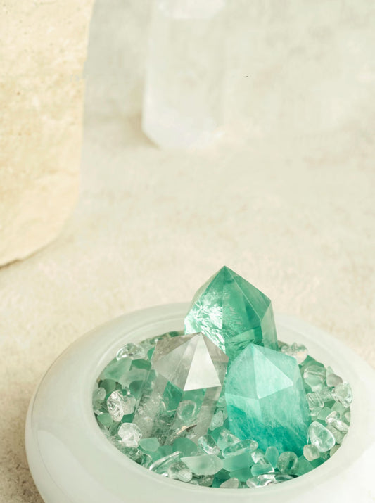 Fluorite Clarity – Natural Crystal Decor for Mental Focus & Inner Potential