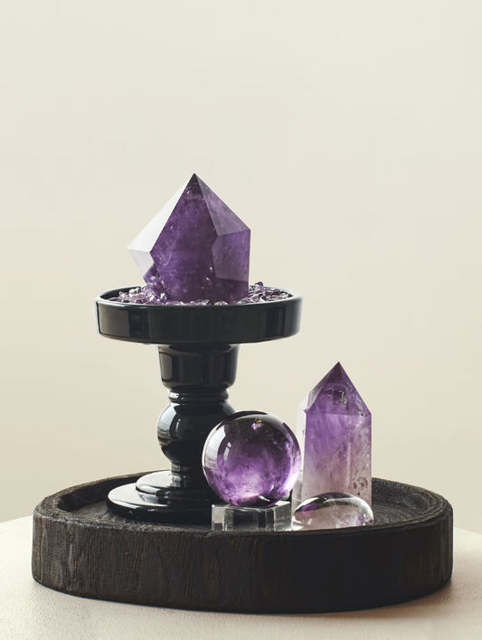 Amethyst Energy Grid – Career-Boosting Crystal Decor